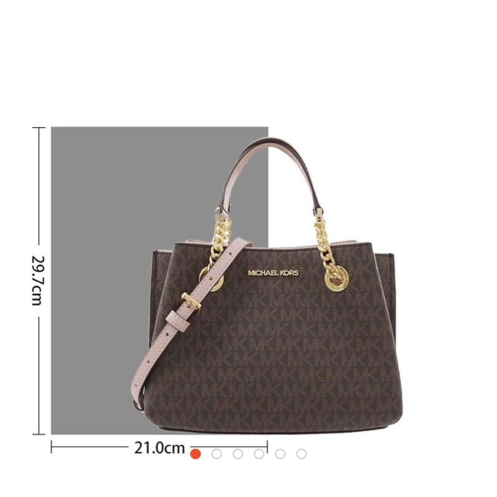 Michael Kors TEAGEN single-shoulder messenger bag brown&pink 35S0GXZM1B BLOSSOM - Picture 6 of 14